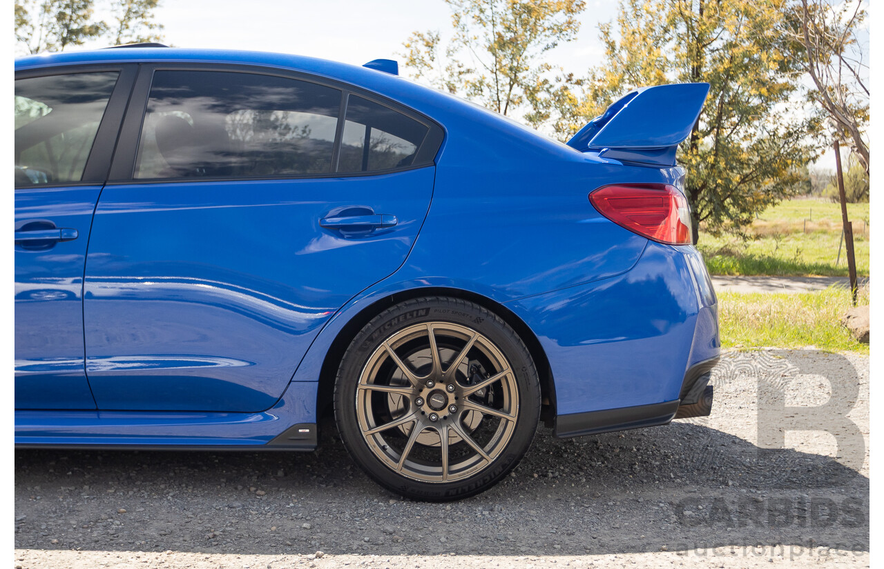 02/2015 Subaru WRX STi Premium (AWD) VA MY15 4d Sedan World Rally Blue Turbo 2.5L