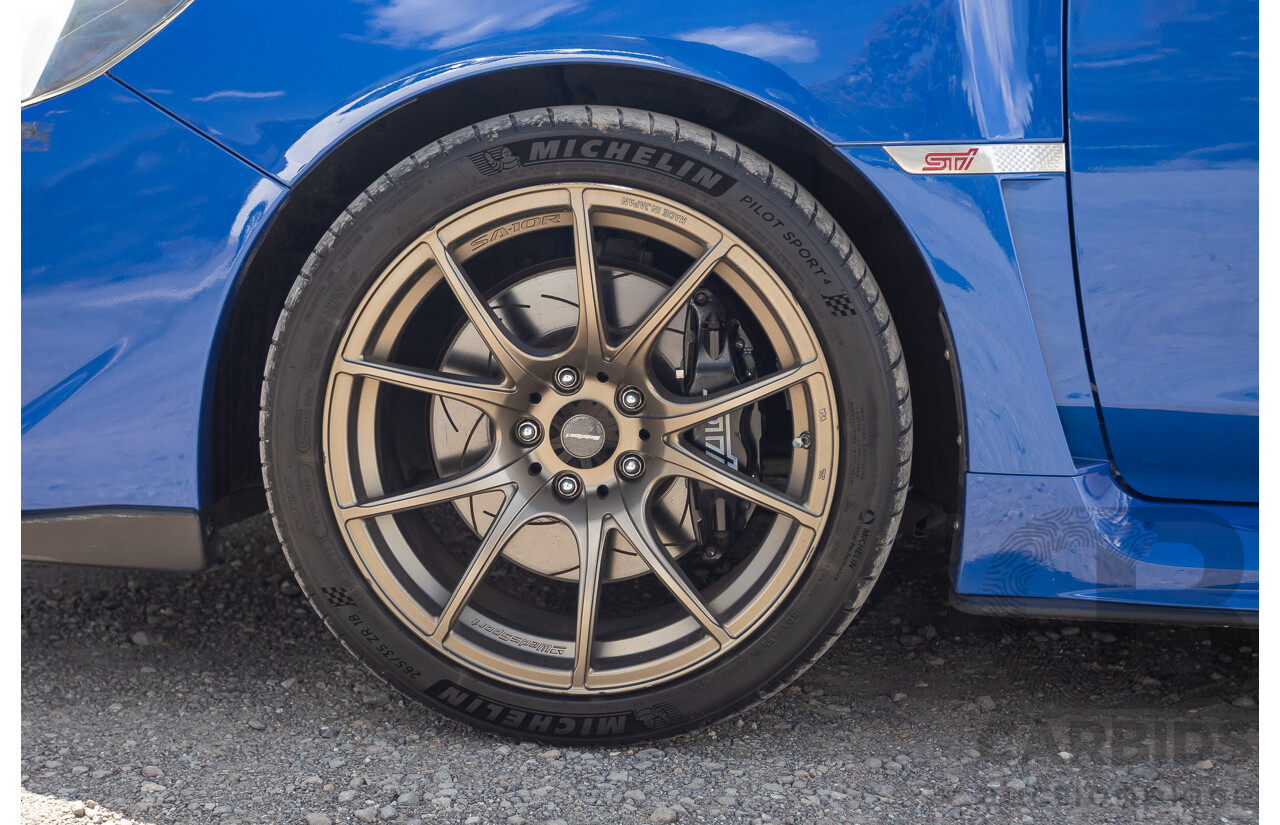 02/2015 Subaru WRX STi Premium (AWD) VA MY15 4d Sedan World Rally Blue Turbo 2.5L