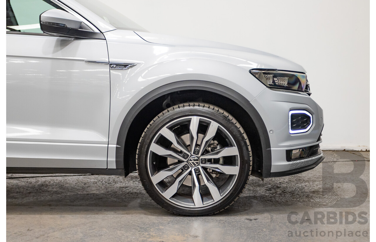 09/2021 Volkswagen T-Roc 140TSI SPORT (AWD) A1 MY21 4D Wagon White Silver Metallic Turbo 2.0L