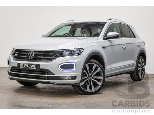09/2021 Volkswagen T-Roc 140TSI SPORT (AWD) A1 MY21 4D Wagon White Silver Metallic Turbo 2.0L
