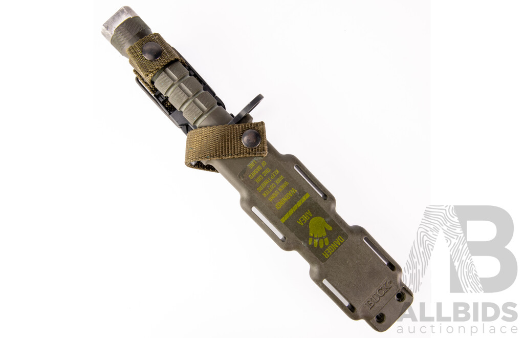 American Buck 188 Bayonet in Sheath with Automatic Sharpener