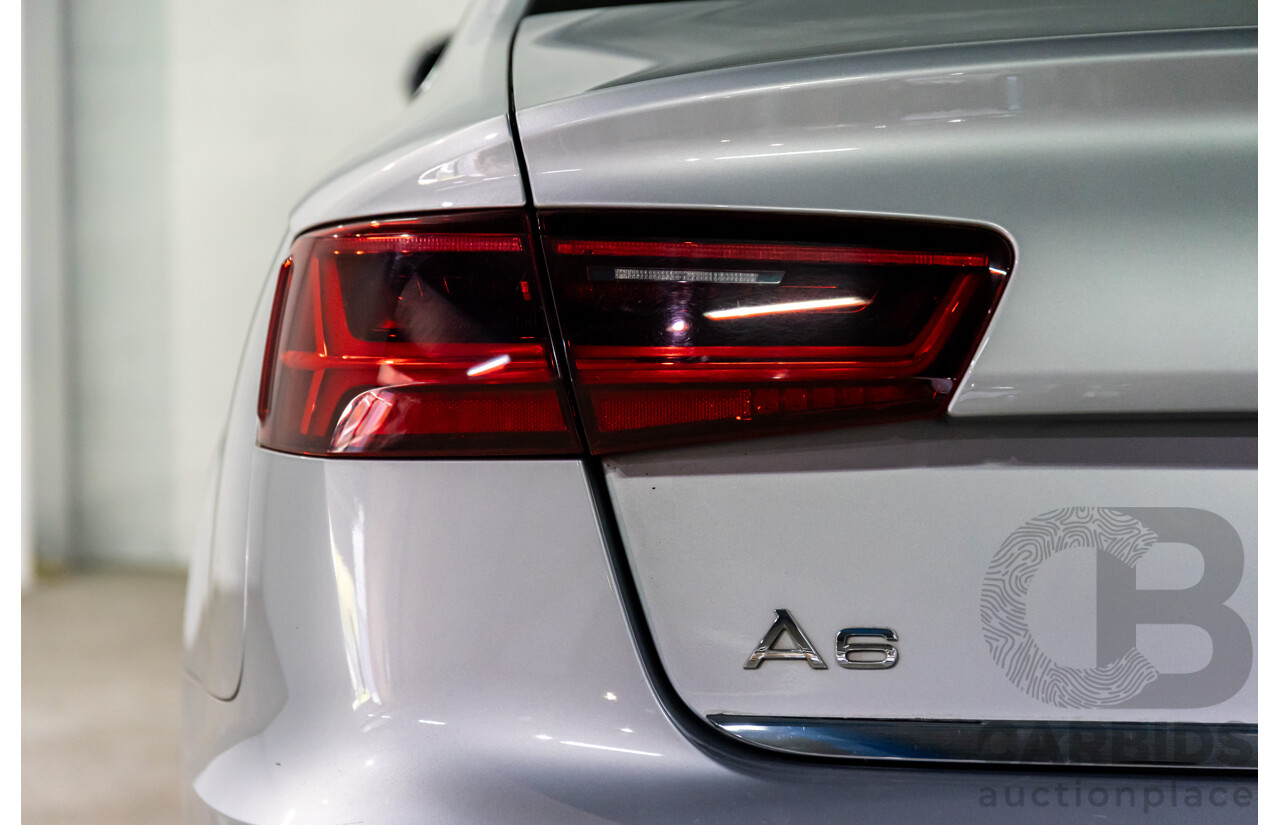 07/2017 Audi A6 S-Line 2.0 TFSI S-Tronic Quattro (AWD) 4GC MY18 4d Sedan Florett Silver Turbo 2.0L