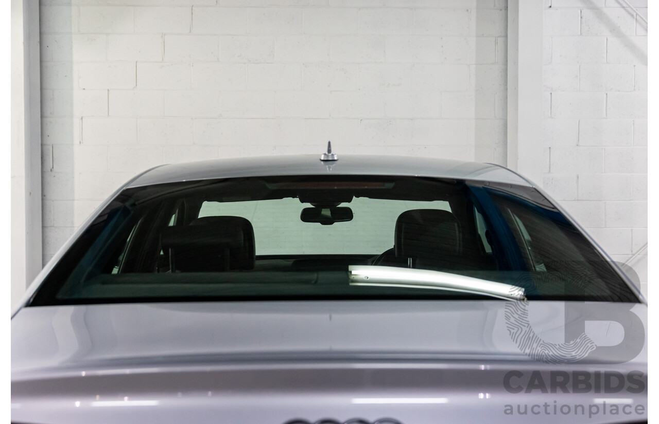 07/2017 Audi A6 S-Line 2.0 TFSI S-Tronic Quattro (AWD) 4GC MY18 4d Sedan Florett Silver Turbo 2.0L