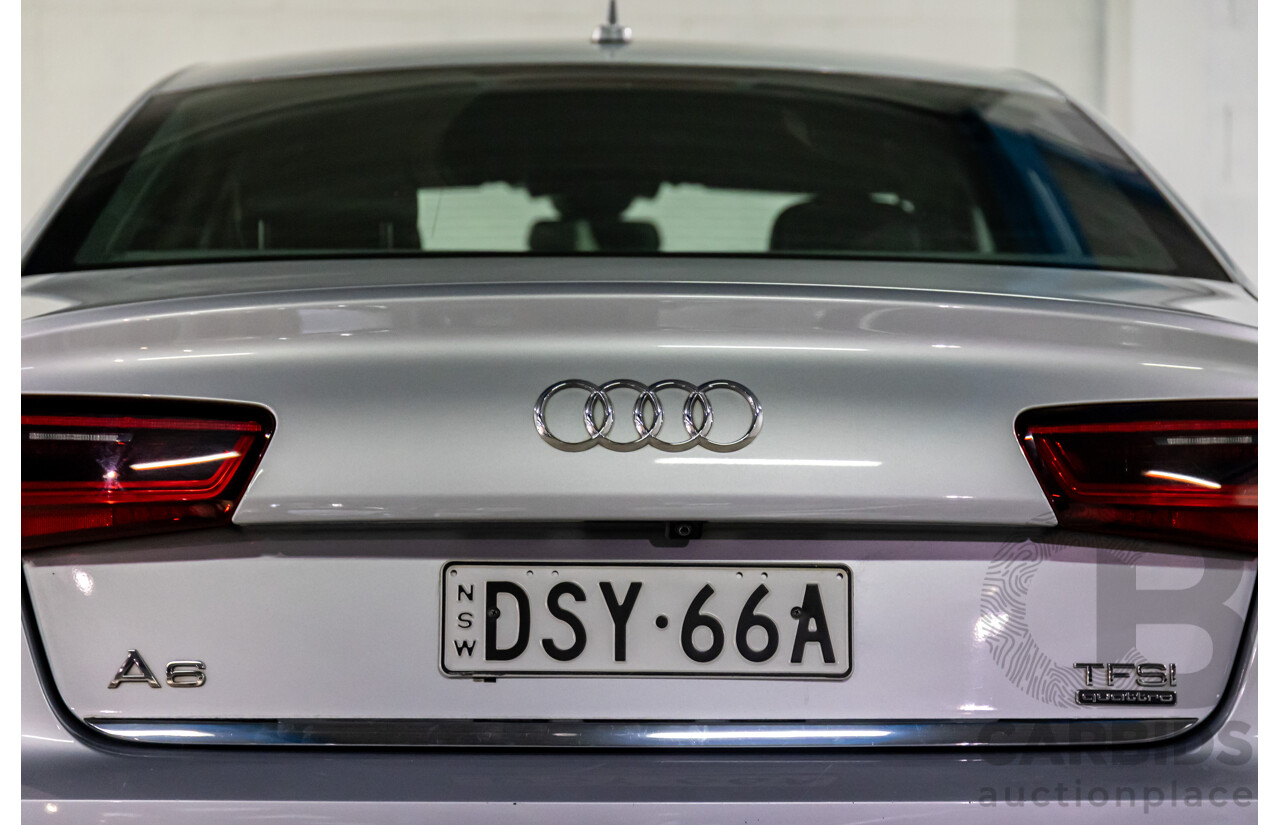 07/2017 Audi A6 S-Line 2.0 TFSI S-Tronic Quattro (AWD) 4GC MY18 4d Sedan Florett Silver Turbo 2.0L