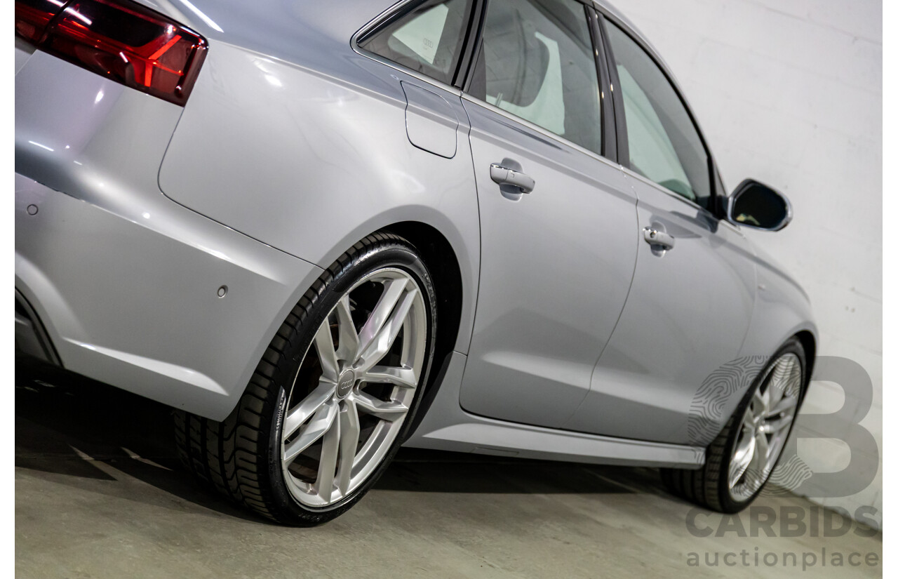 07/2017 Audi A6 S-Line 2.0 TFSI S-Tronic Quattro (AWD) 4GC MY18 4d Sedan Florett Silver Turbo 2.0L