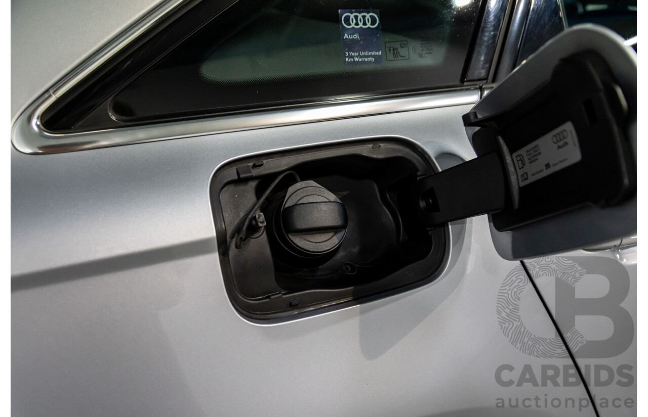 07/2017 Audi A6 S-Line 2.0 TFSI S-Tronic Quattro (AWD) 4GC MY18 4d Sedan Florett Silver Turbo 2.0L