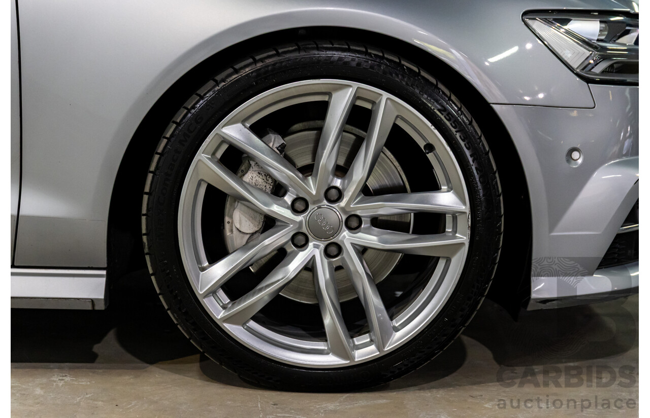 07/2017 Audi A6 S-Line 2.0 TFSI S-Tronic Quattro (AWD) 4GC MY18 4d Sedan Florett Silver Turbo 2.0L