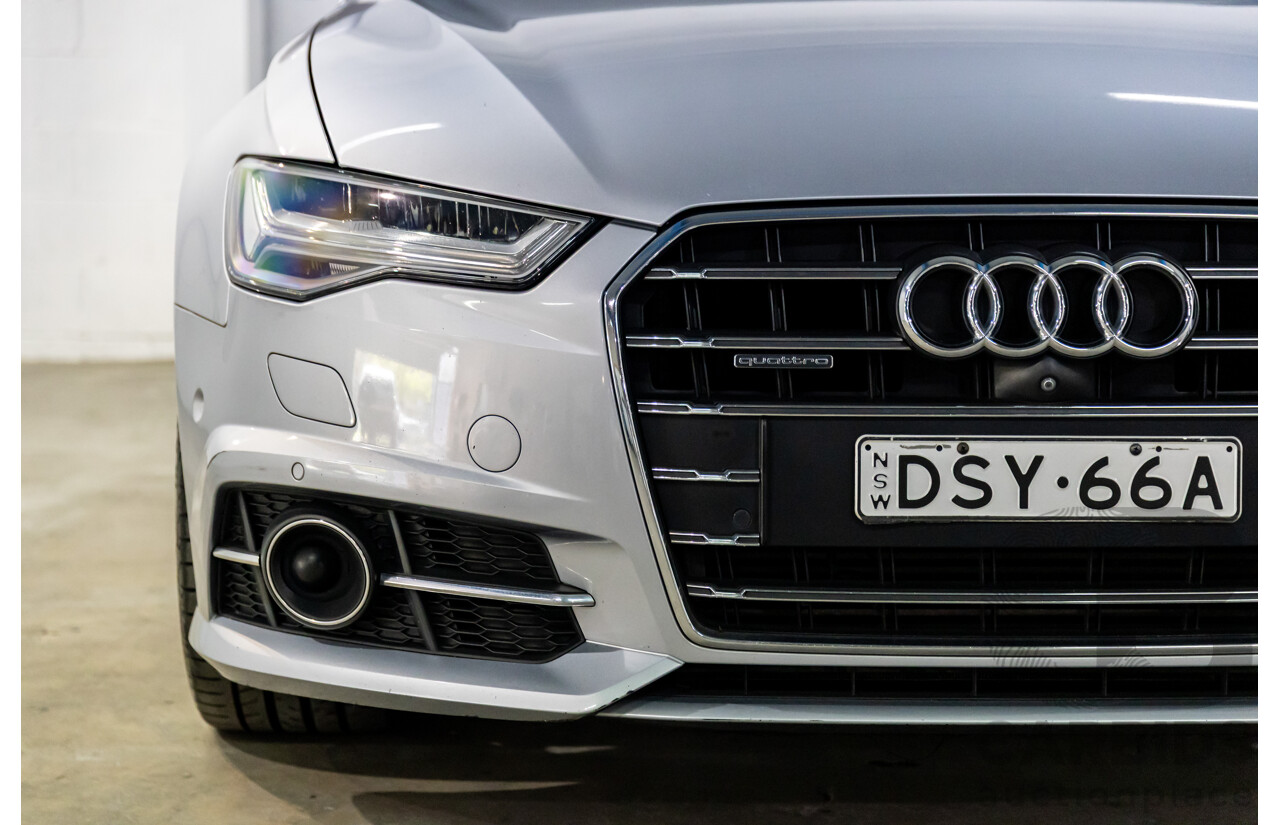 07/2017 Audi A6 S-Line 2.0 TFSI S-Tronic Quattro (AWD) 4GC MY18 4d Sedan Florett Silver Turbo 2.0L