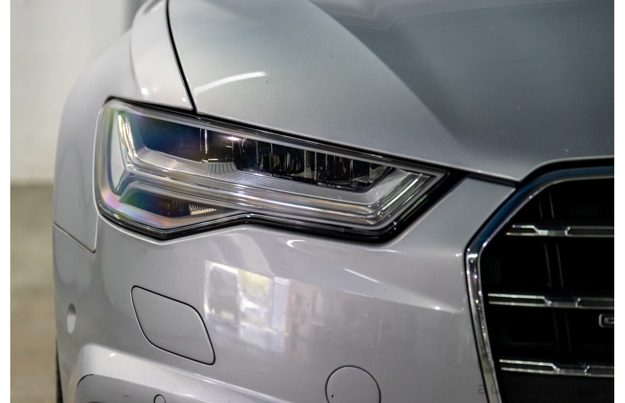 07/2017 Audi A6 S-Line 2.0 TFSI S-Tronic Quattro (AWD) 4GC MY18 4d Sedan Florett Silver Turbo 2.0L