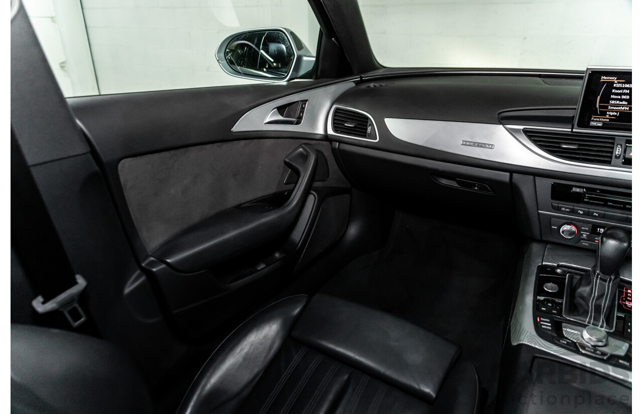 07/2017 Audi A6 S-Line 2.0 TFSI S-Tronic Quattro (AWD) 4GC MY18 4d Sedan Florett Silver Turbo 2.0L