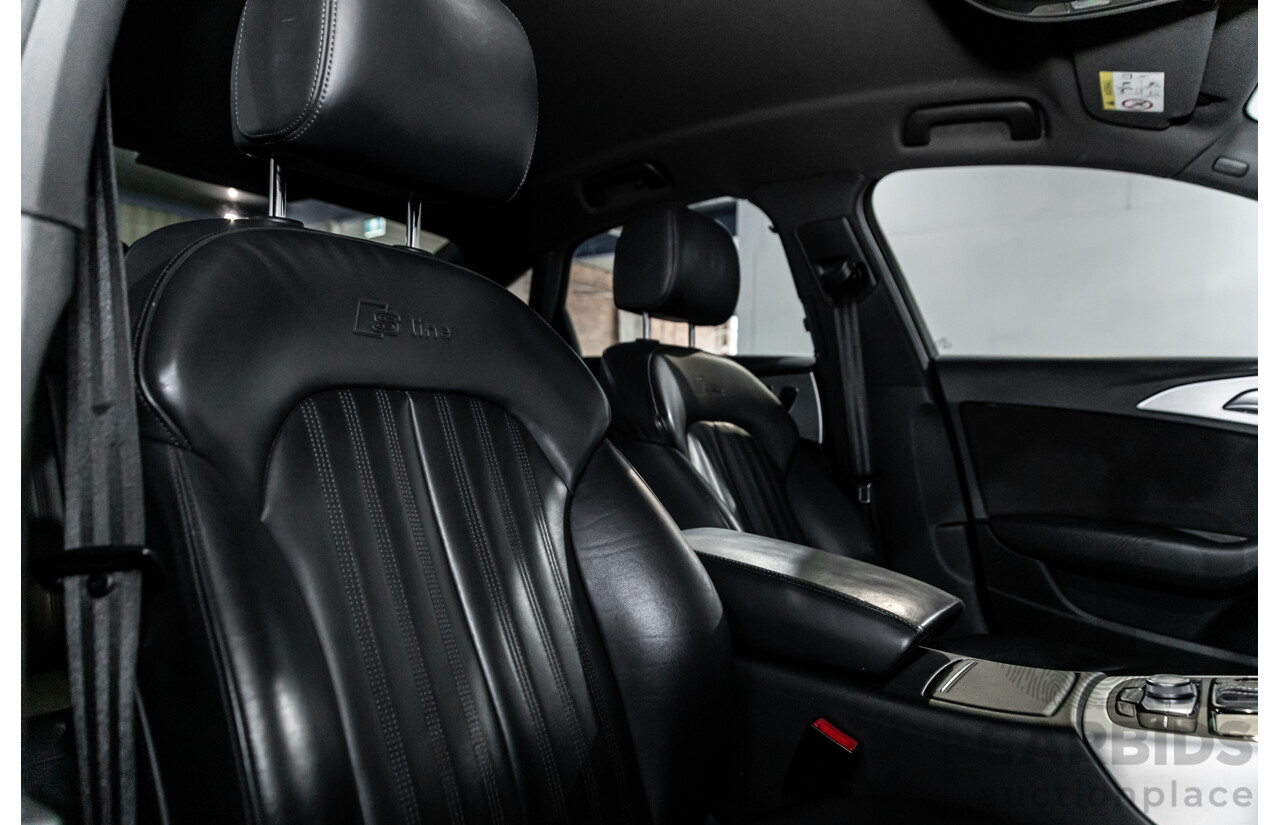 07/2017 Audi A6 S-Line 2.0 TFSI S-Tronic Quattro (AWD) 4GC MY18 4d Sedan Florett Silver Turbo 2.0L