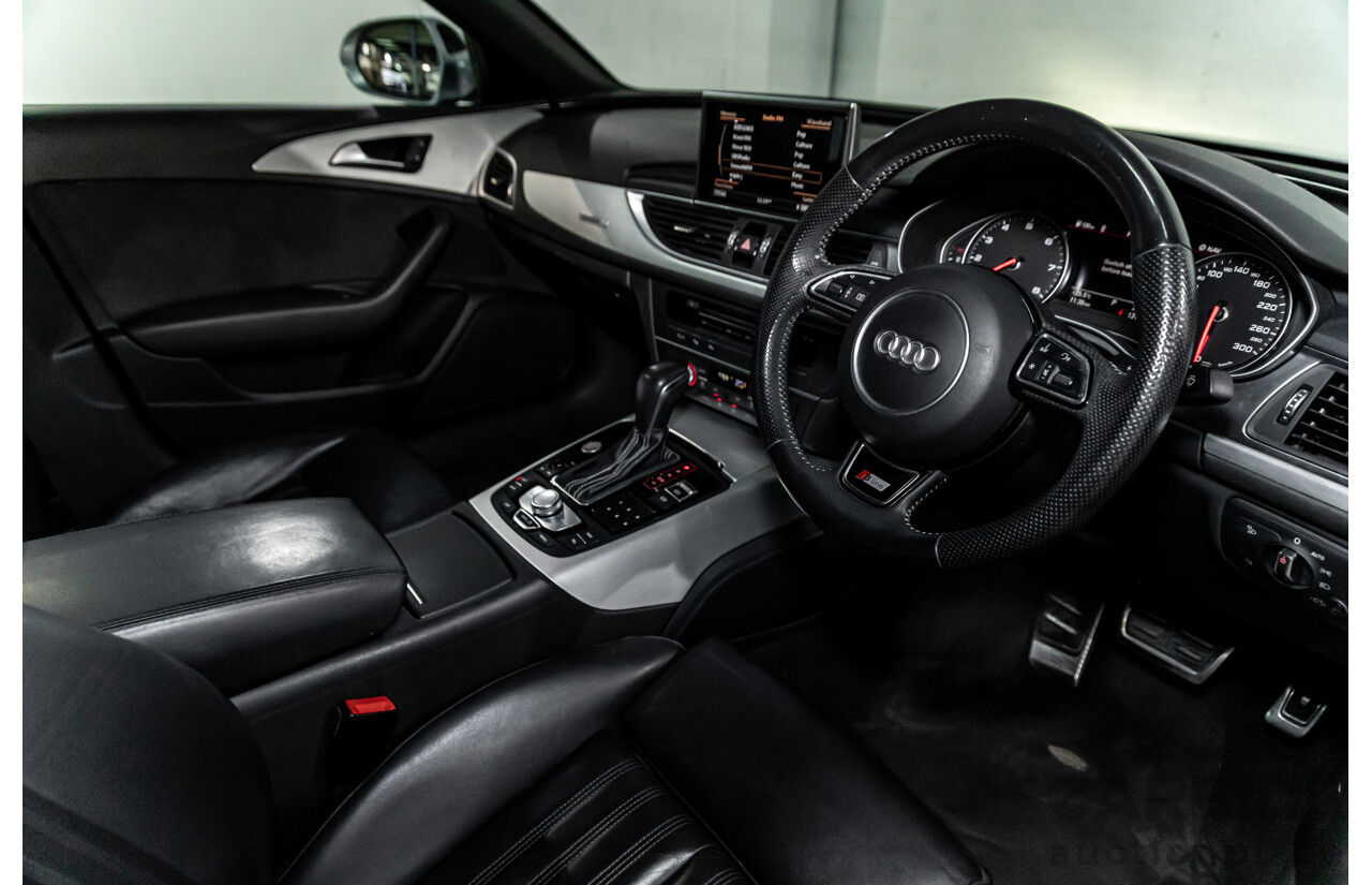 07/2017 Audi A6 S-Line 2.0 TFSI S-Tronic Quattro (AWD) 4GC MY18 4d Sedan Florett Silver Turbo 2.0L