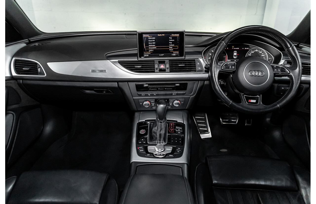 07/2017 Audi A6 S-Line 2.0 TFSI S-Tronic Quattro (AWD) 4GC MY18 4d Sedan Florett Silver Turbo 2.0L