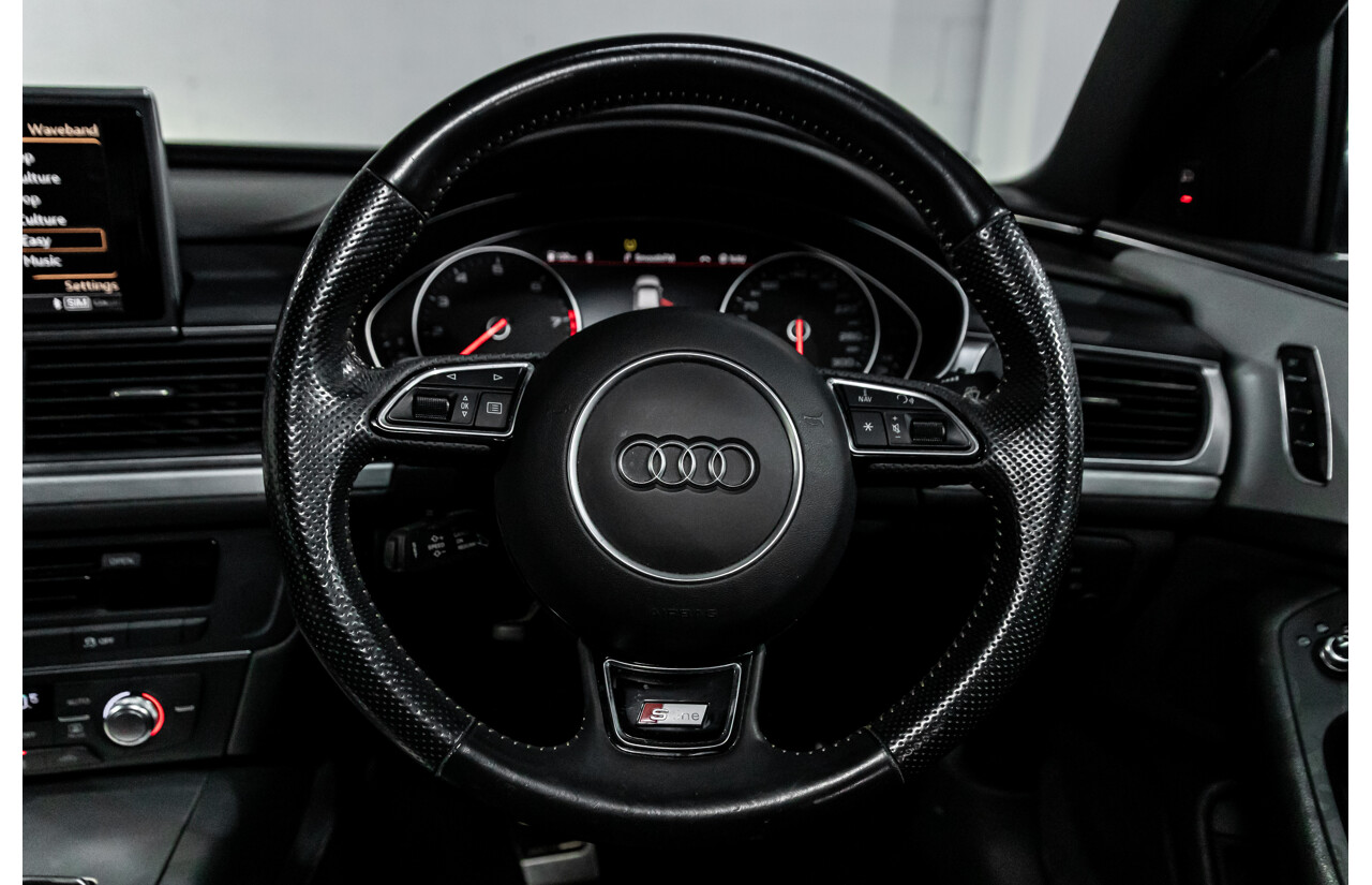 07/2017 Audi A6 S-Line 2.0 TFSI S-Tronic Quattro (AWD) 4GC MY18 4d Sedan Florett Silver Turbo 2.0L