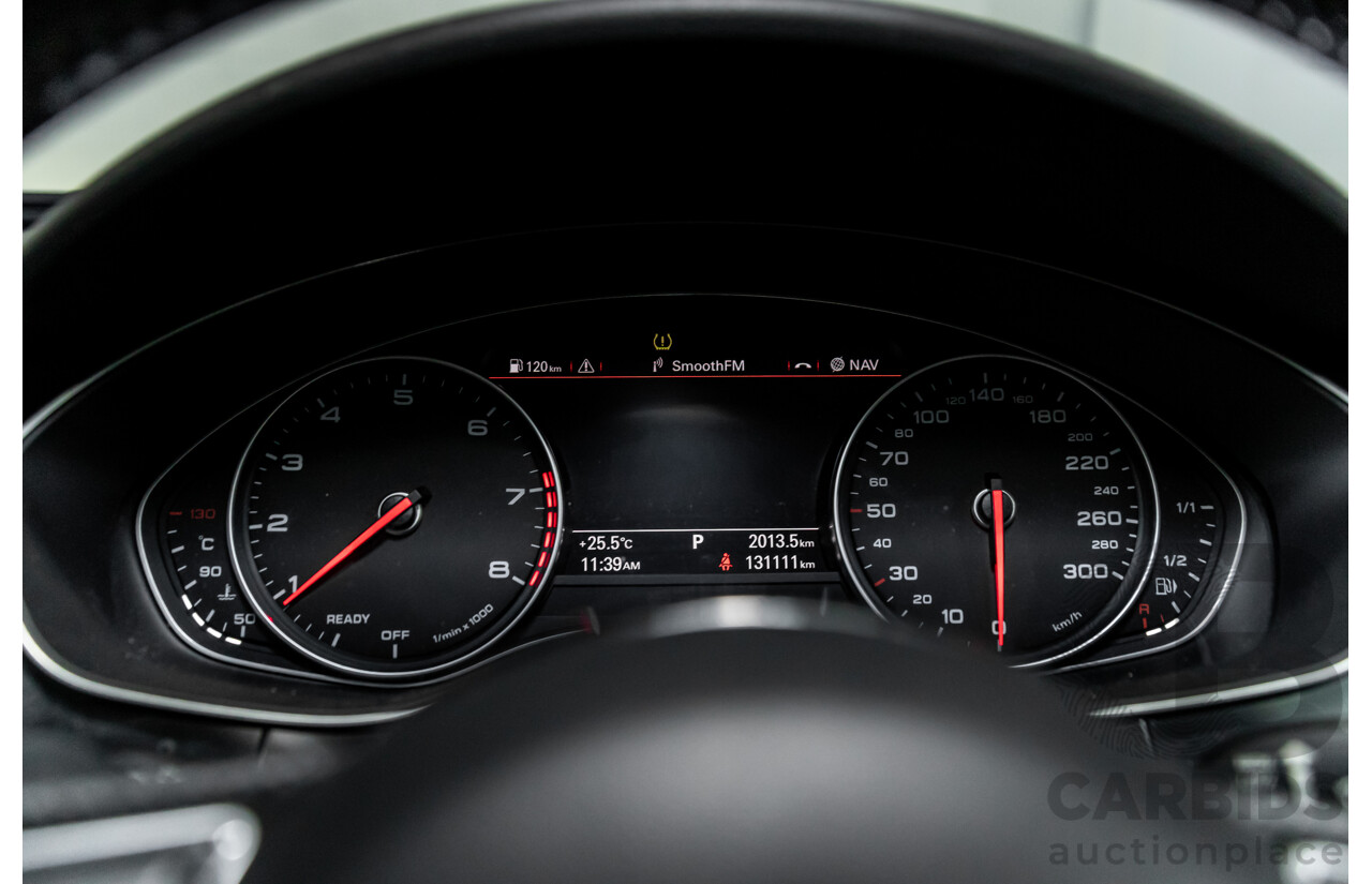 07/2017 Audi A6 S-Line 2.0 TFSI S-Tronic Quattro (AWD) 4GC MY18 4d Sedan Florett Silver Turbo 2.0L