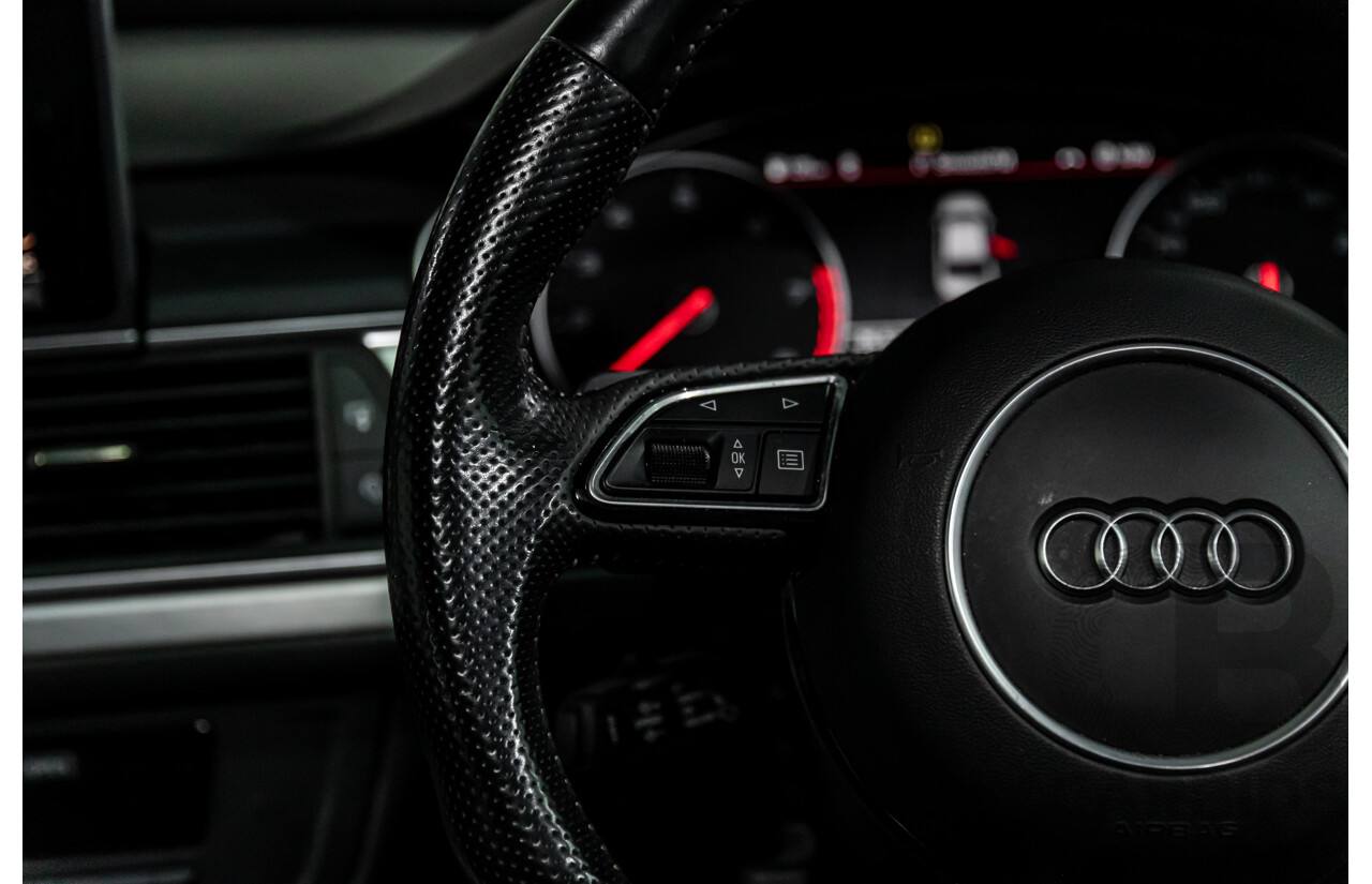 07/2017 Audi A6 S-Line 2.0 TFSI S-Tronic Quattro (AWD) 4GC MY18 4d Sedan Florett Silver Turbo 2.0L