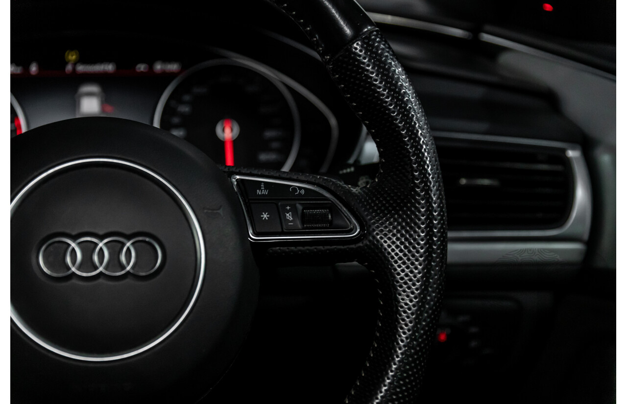 07/2017 Audi A6 S-Line 2.0 TFSI S-Tronic Quattro (AWD) 4GC MY18 4d Sedan Florett Silver Turbo 2.0L