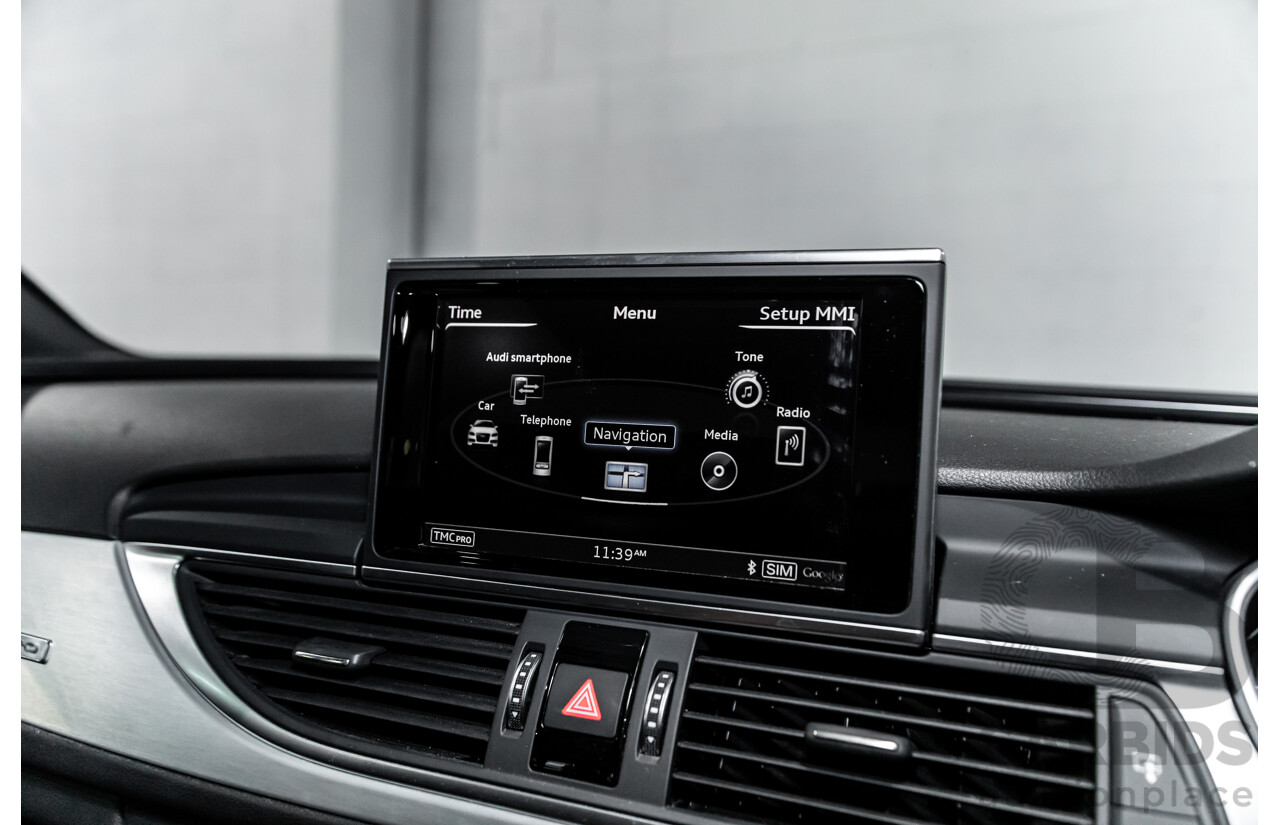 07/2017 Audi A6 S-Line 2.0 TFSI S-Tronic Quattro (AWD) 4GC MY18 4d Sedan Florett Silver Turbo 2.0L