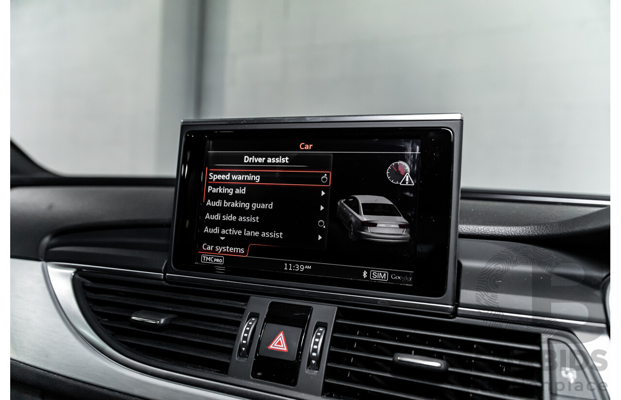 07/2017 Audi A6 S-Line 2.0 TFSI S-Tronic Quattro (AWD) 4GC MY18 4d Sedan Florett Silver Turbo 2.0L