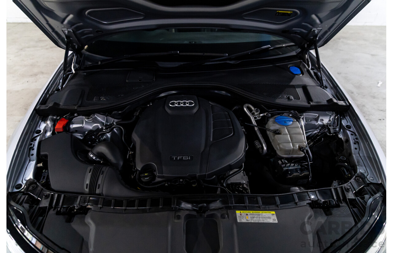 07/2017 Audi A6 S-Line 2.0 TFSI S-Tronic Quattro (AWD) 4GC MY18 4d Sedan Florett Silver Turbo 2.0L