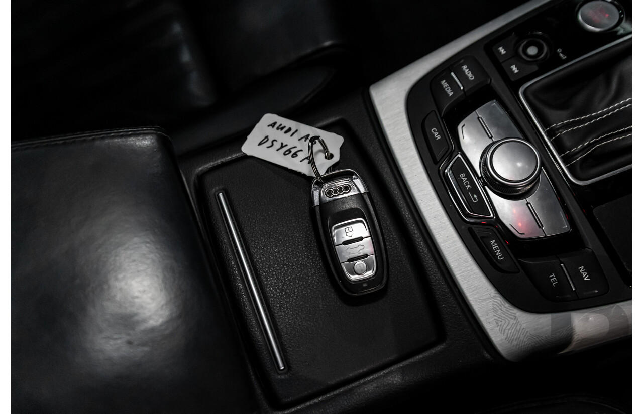 07/2017 Audi A6 S-Line 2.0 TFSI S-Tronic Quattro (AWD) 4GC MY18 4d Sedan Florett Silver Turbo 2.0L