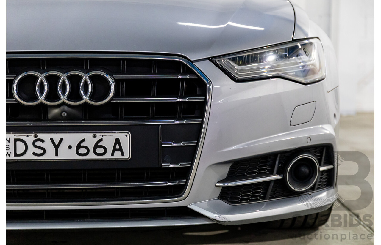 07/2017 Audi A6 S-Line 2.0 TFSI S-Tronic Quattro (AWD) 4GC MY18 4d Sedan Florett Silver Turbo 2.0L