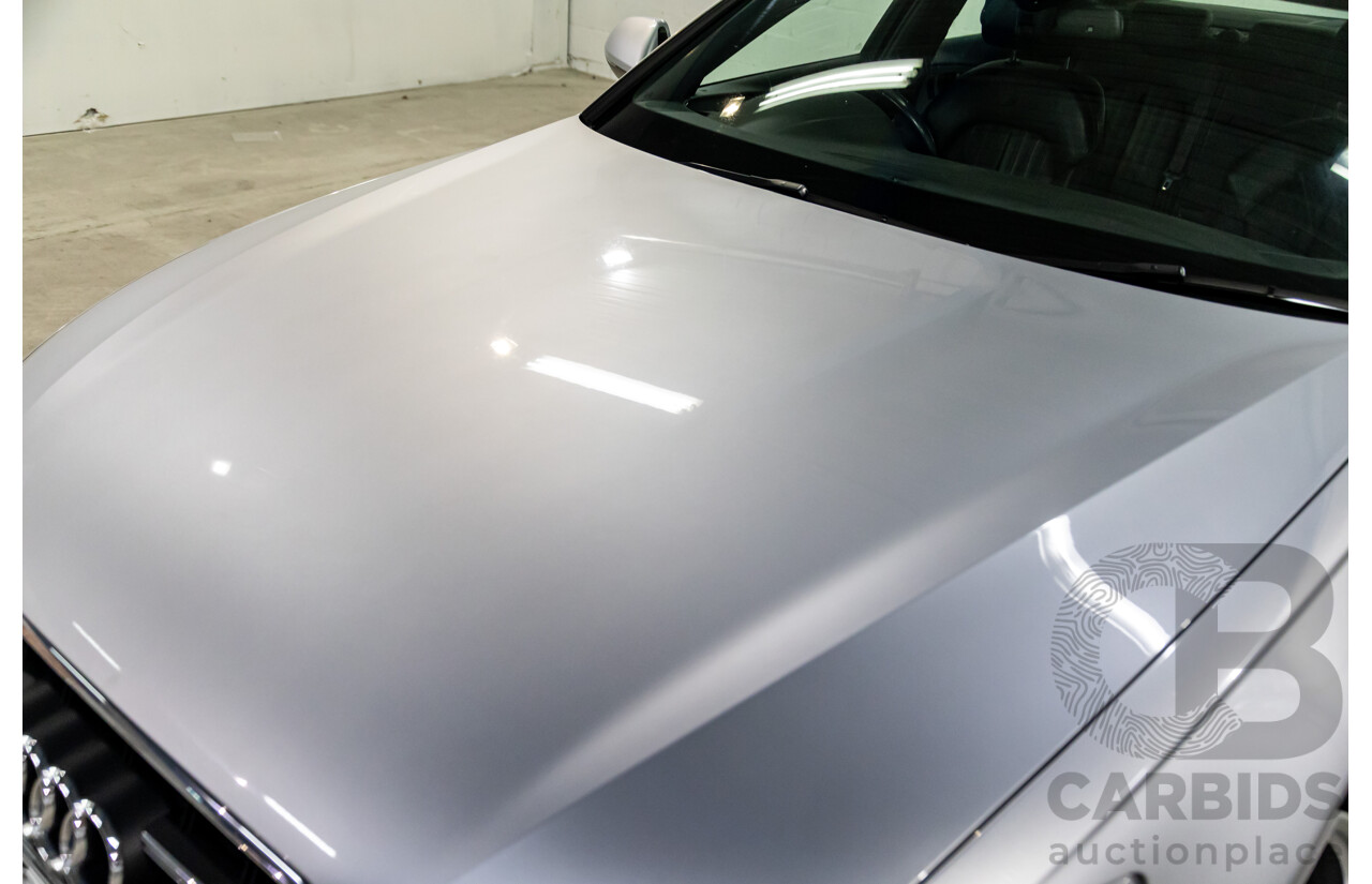 07/2017 Audi A6 S-Line 2.0 TFSI S-Tronic Quattro (AWD) 4GC MY18 4d Sedan Florett Silver Turbo 2.0L