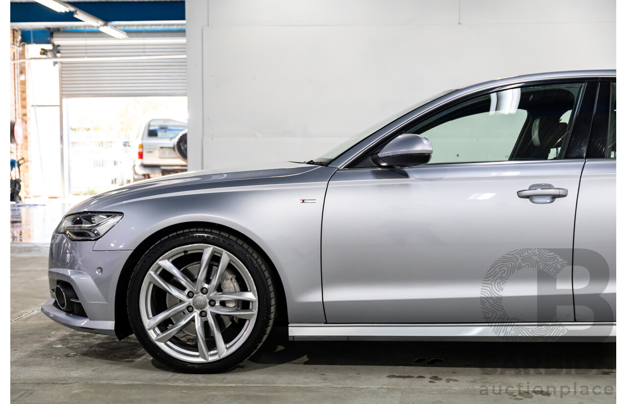 07/2017 Audi A6 S-Line 2.0 TFSI S-Tronic Quattro (AWD) 4GC MY18 4d Sedan Florett Silver Turbo 2.0L
