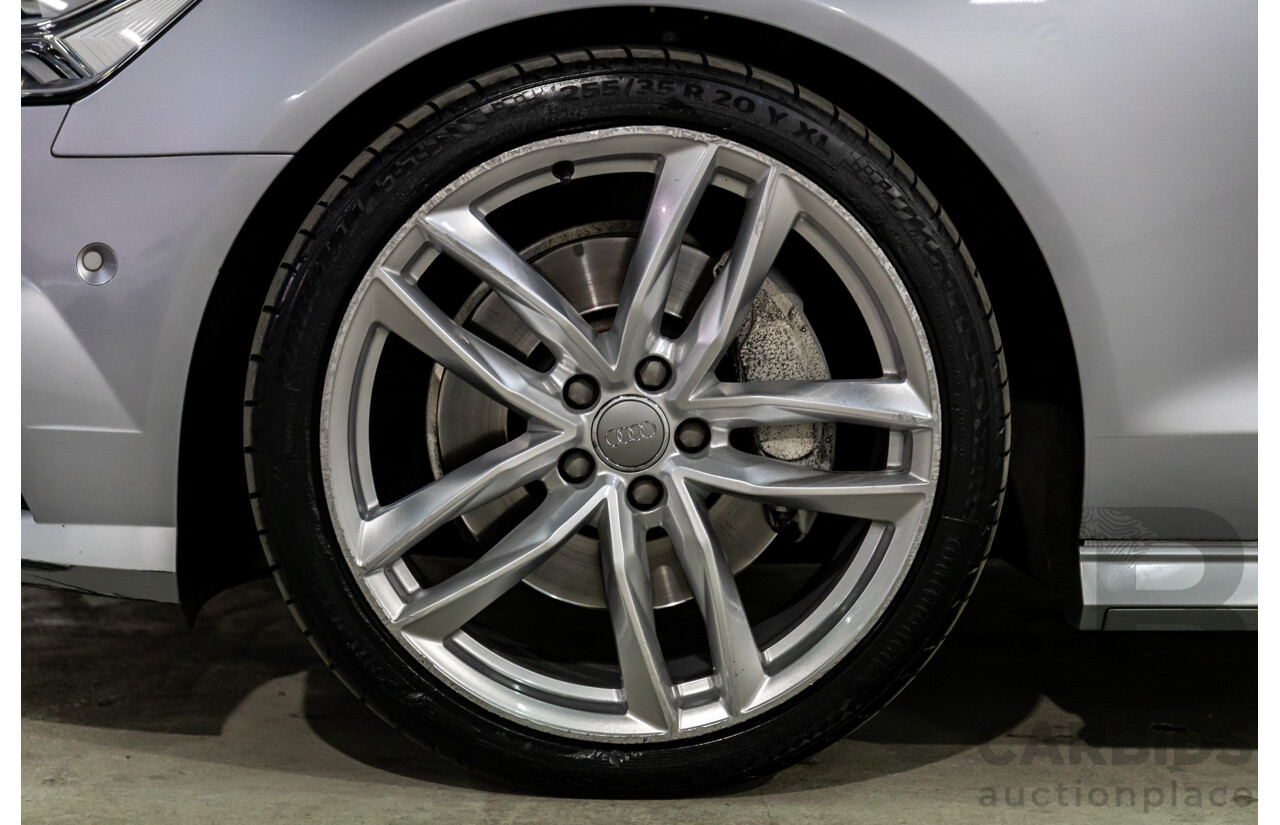 07/2017 Audi A6 S-Line 2.0 TFSI S-Tronic Quattro (AWD) 4GC MY18 4d Sedan Florett Silver Turbo 2.0L