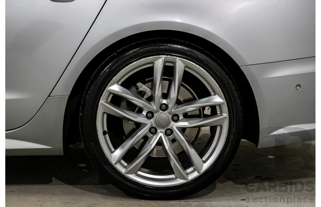 07/2017 Audi A6 S-Line 2.0 TFSI S-Tronic Quattro (AWD) 4GC MY18 4d Sedan Florett Silver Turbo 2.0L