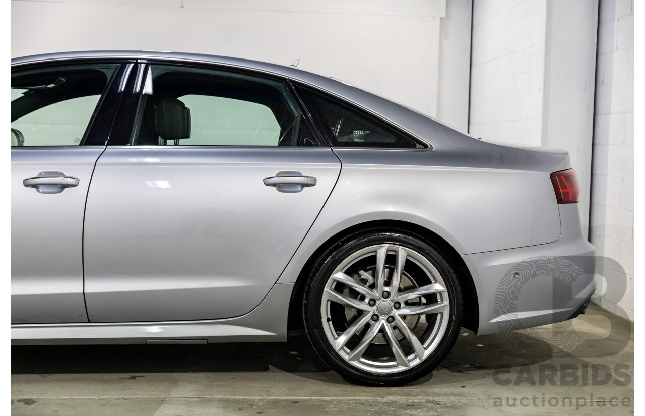 07/2017 Audi A6 S-Line 2.0 TFSI S-Tronic Quattro (AWD) 4GC MY18 4d Sedan Florett Silver Turbo 2.0L