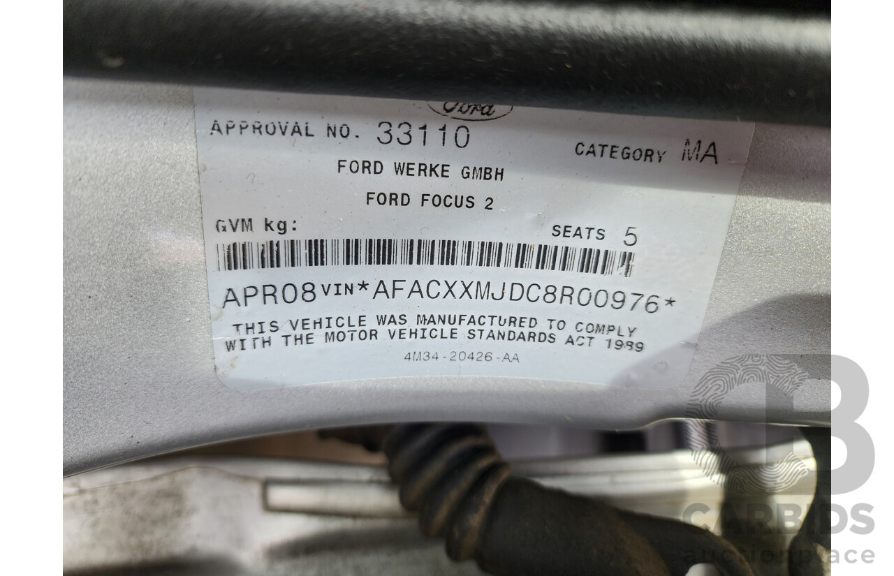 4/2008 Ford Focus Zetec LT 4d Sedan Silver 2.0L