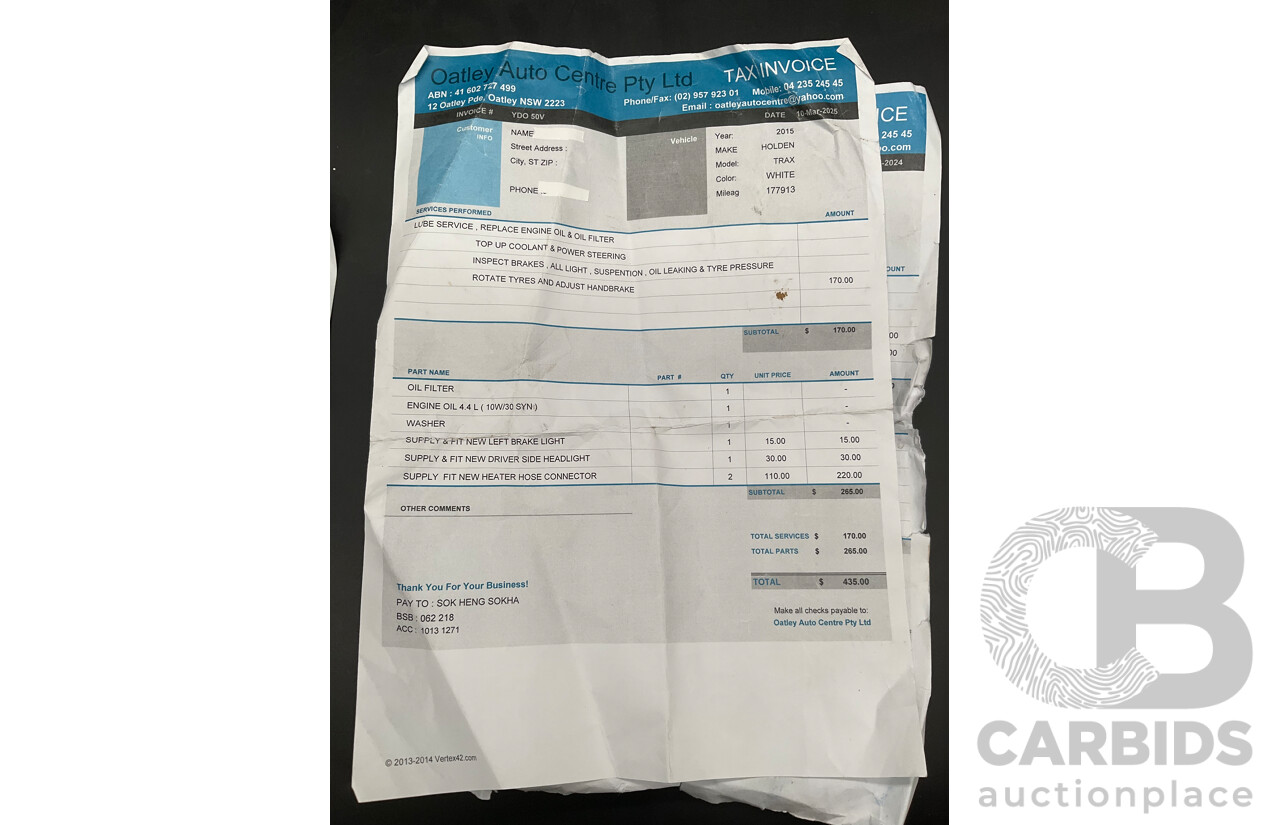 4/2015 Holden Trax LS Active TJ MY15 4d Wagon Summit White Turbo 1.8L