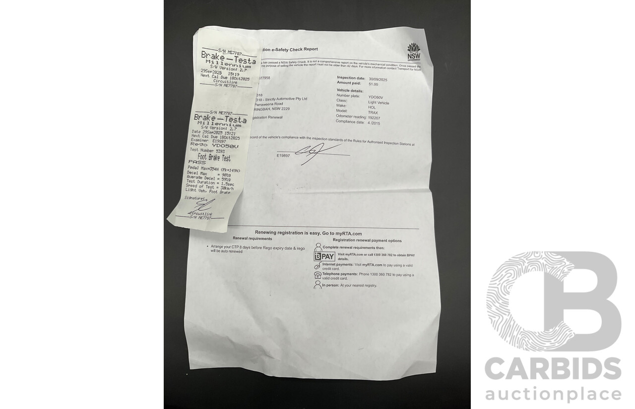 4/2015 Holden Trax LS Active TJ MY15 4d Wagon Summit White Turbo 1.8L