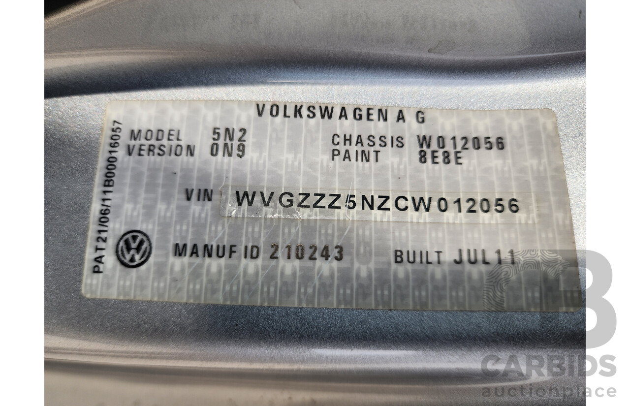 10/2011 Volkswagen Tiguan 125 TSI 5NC MY11 4d Wagon Silver 2.0L