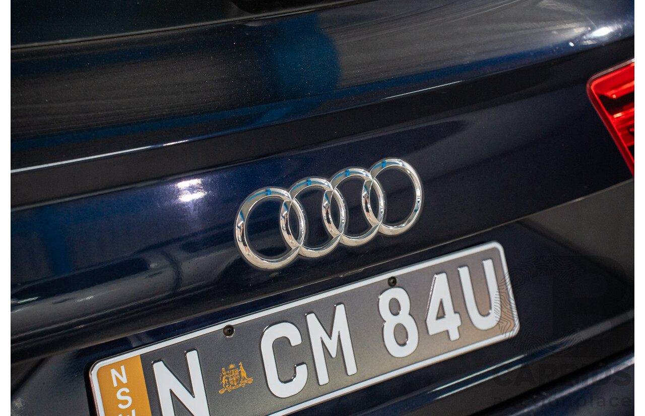 12/2016 Audi Q7 3.0 TDI Quattro (160KW AWD) 4M MY17 4d Wagon Ink Blue Pearl Turbo Diesel V6 3.0L - 7 Seater