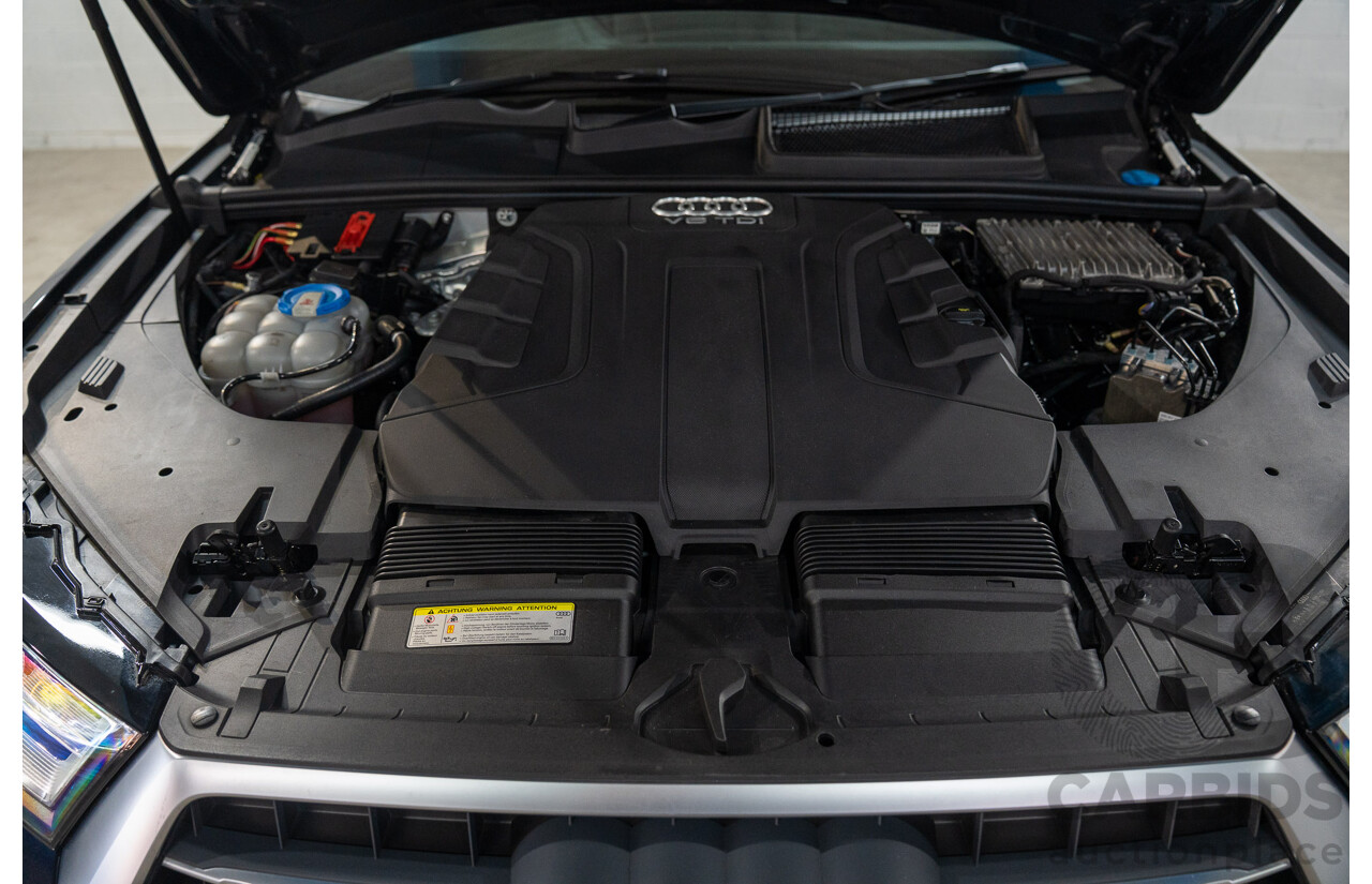 12/2016 Audi Q7 3.0 TDI Quattro (160KW AWD) 4M MY17 4d Wagon Ink Blue Pearl Turbo Diesel V6 3.0L - 7 Seater