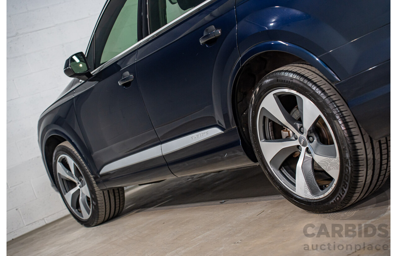 12/2016 Audi Q7 3.0 TDI Quattro (160KW AWD) 4M MY17 4d Wagon Ink Blue Pearl Turbo Diesel V6 3.0L - 7 Seater