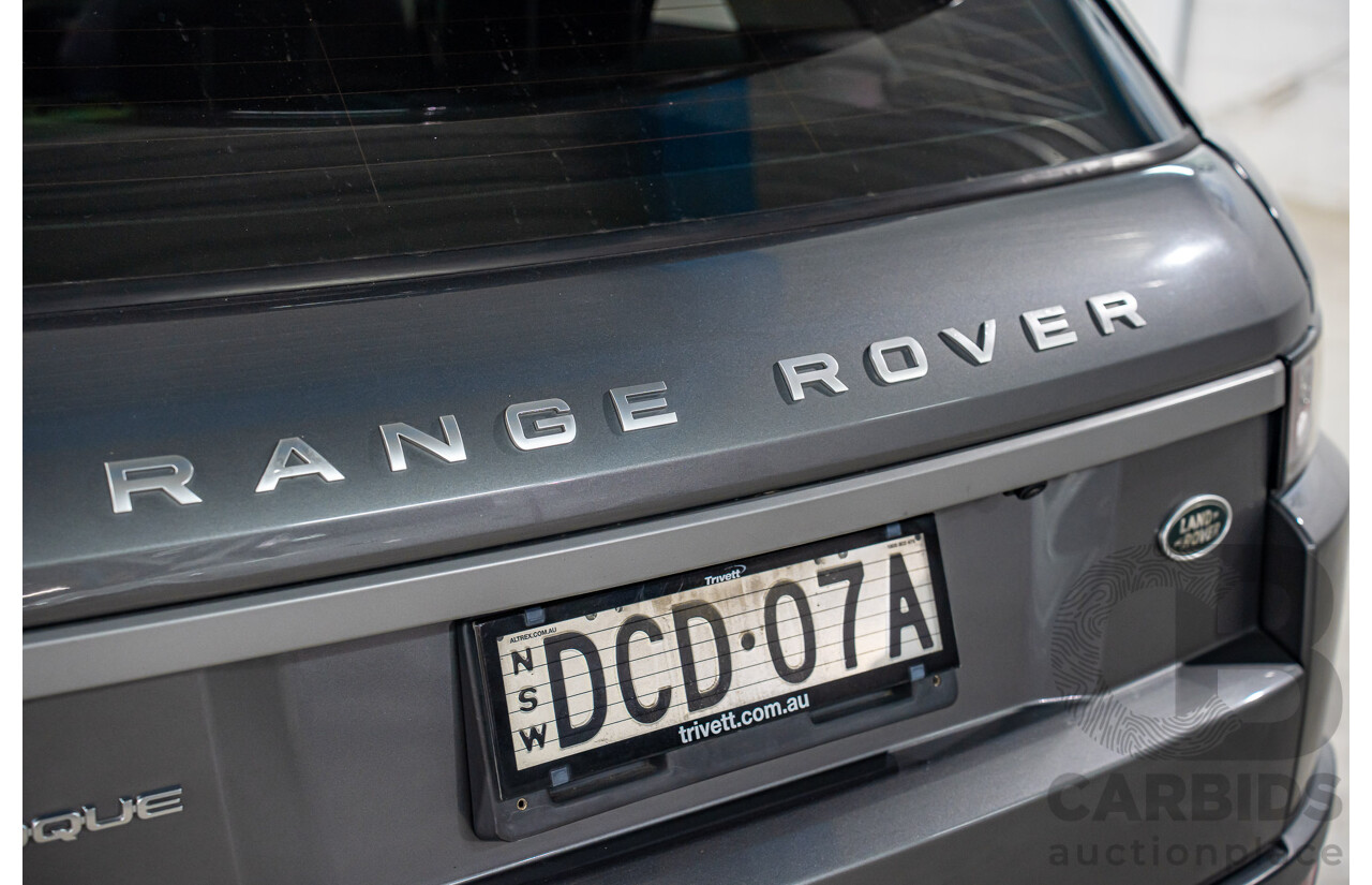 12/2015 Range Rover Evoque Td4 150 SE (AWD) LV MY16 5d Wagon Corris Grey Metallic Turbo Diesel 2.0L