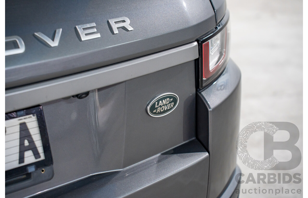 12/2015 Range Rover Evoque Td4 150 SE (AWD) LV MY16 5d Wagon Corris Grey Metallic Turbo Diesel 2.0L