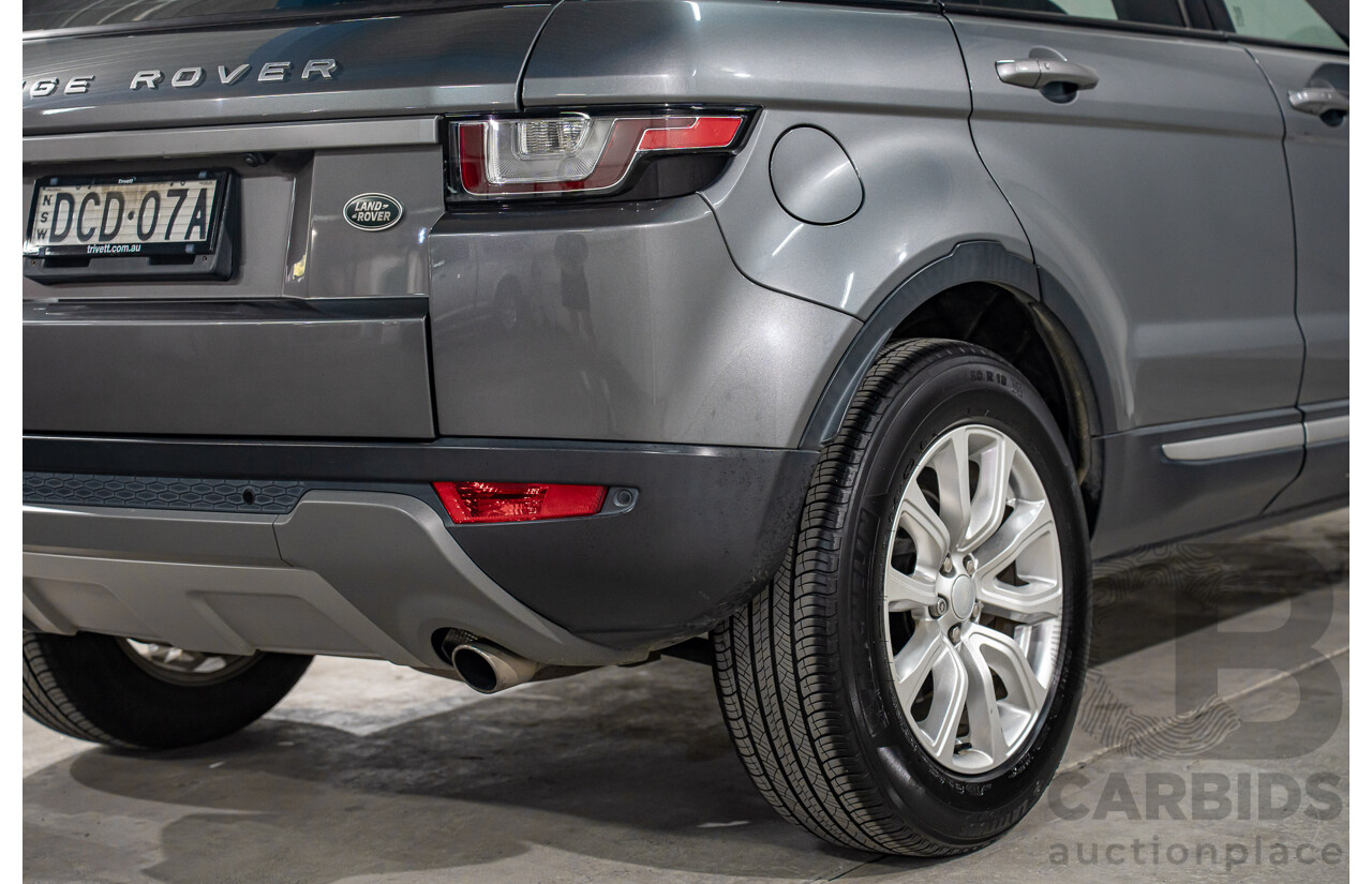12/2015 Range Rover Evoque Td4 150 SE (AWD) LV MY16 5d Wagon Corris Grey Metallic Turbo Diesel 2.0L