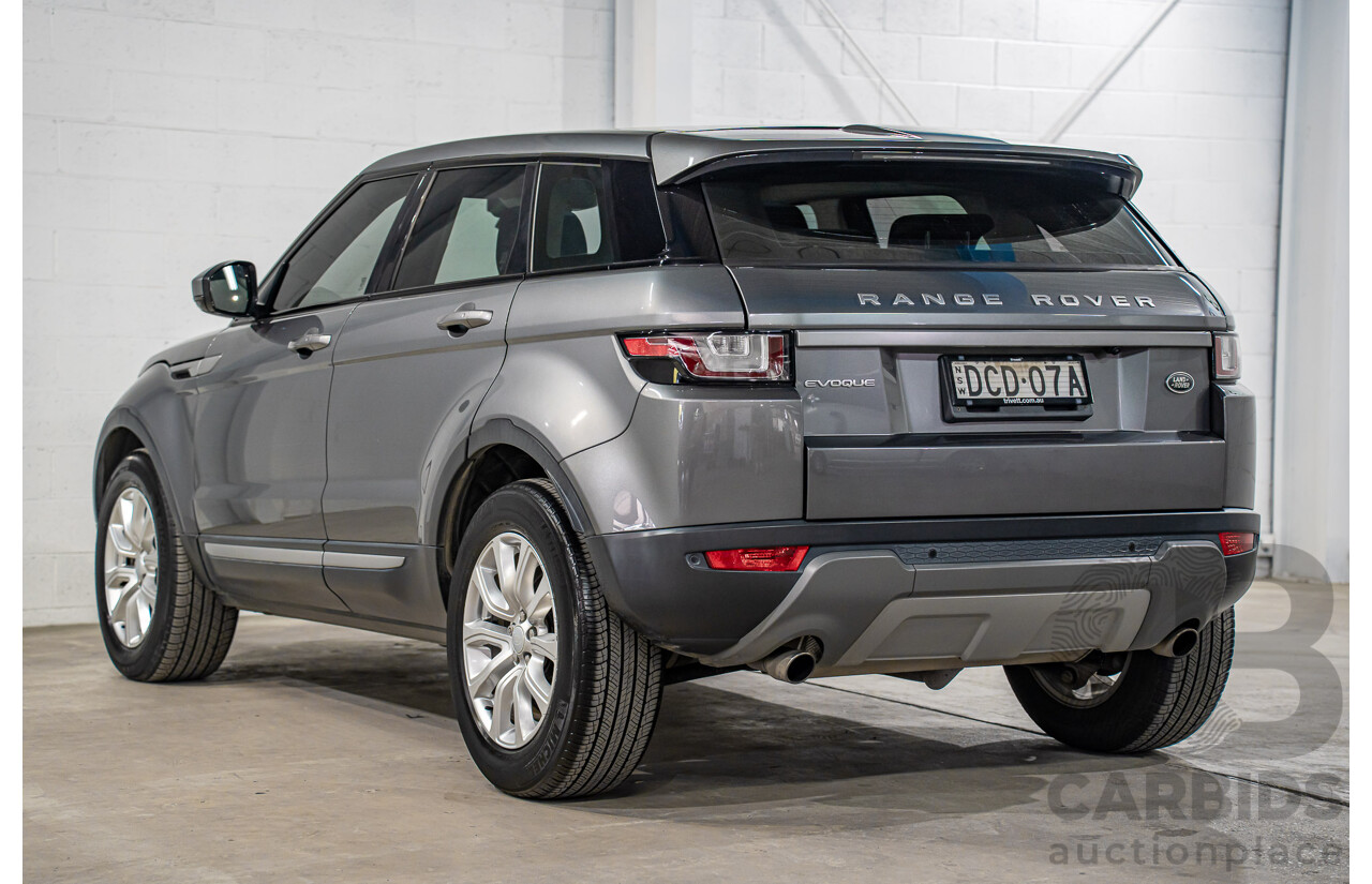 12/2015 Range Rover Evoque Td4 150 SE (AWD) LV MY16 5d Wagon Corris Grey Metallic Turbo Diesel 2.0L
