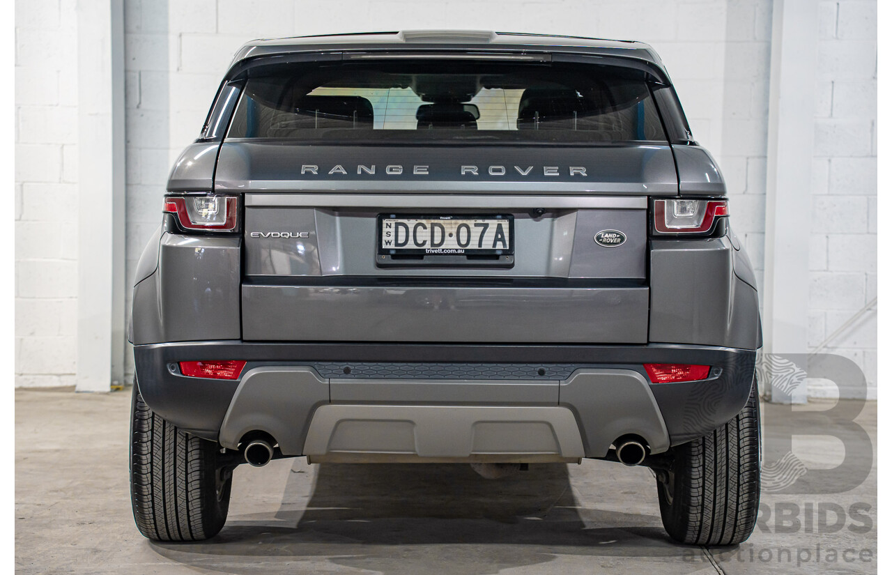12/2015 Range Rover Evoque Td4 150 SE (AWD) LV MY16 5d Wagon Corris Grey Metallic Turbo Diesel 2.0L
