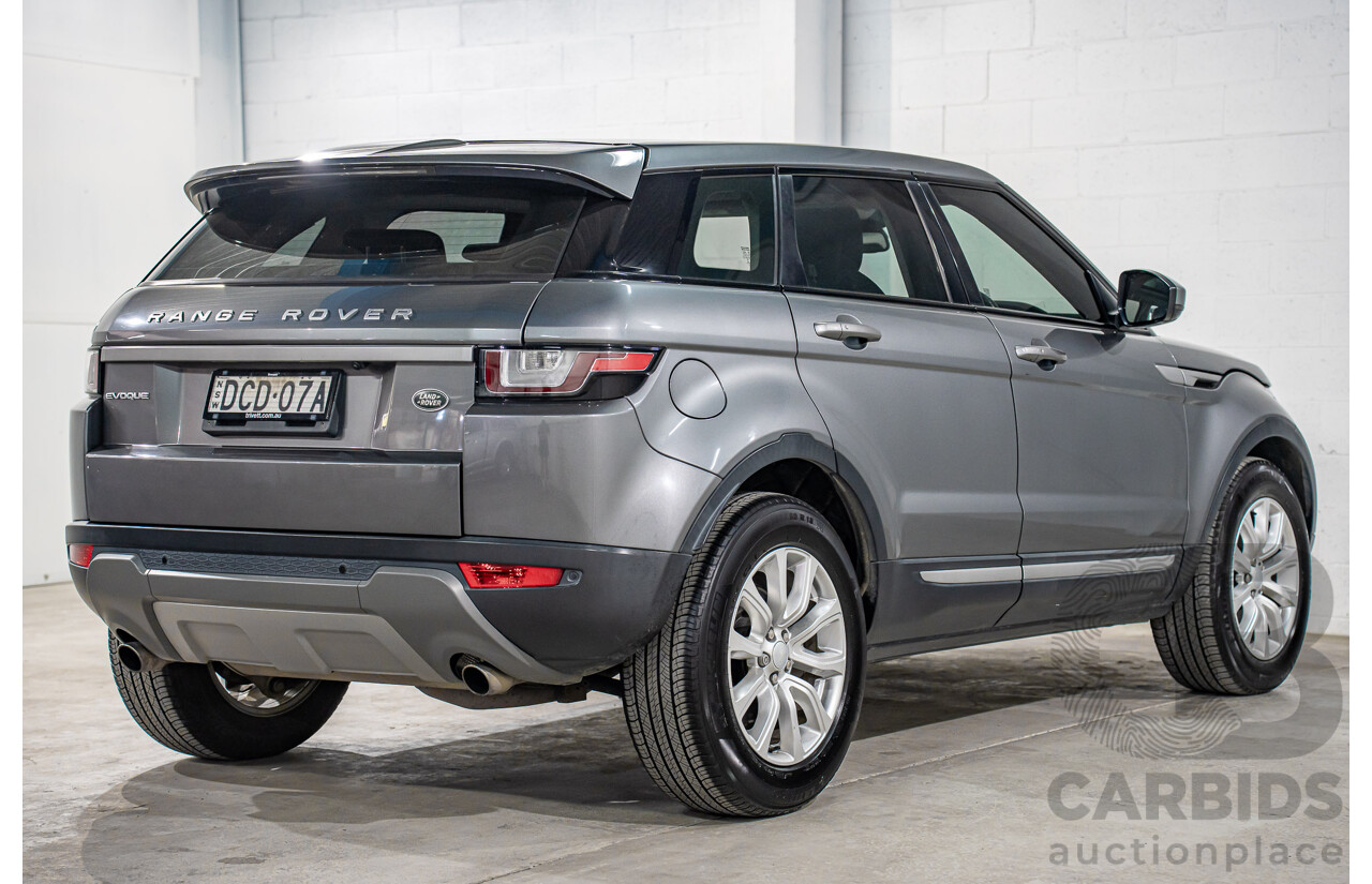 12/2015 Range Rover Evoque Td4 150 SE (AWD) LV MY16 5d Wagon Corris Grey Metallic Turbo Diesel 2.0L