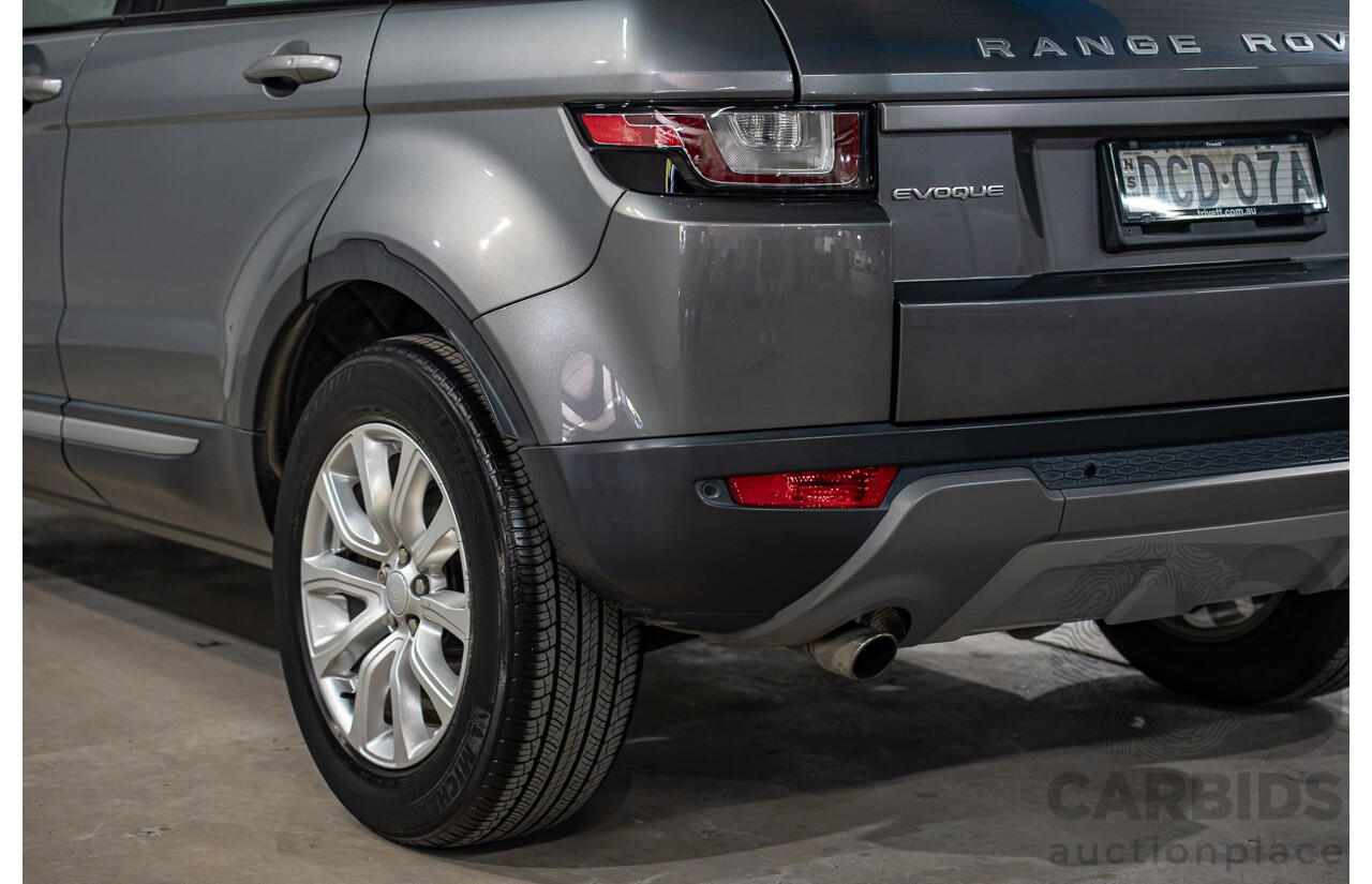 12/2015 Range Rover Evoque Td4 150 SE (AWD) LV MY16 5d Wagon Corris Grey Metallic Turbo Diesel 2.0L