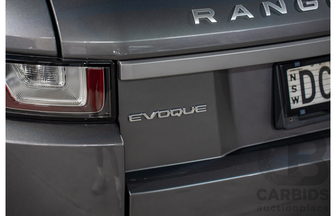 12/2015 Range Rover Evoque Td4 150 SE (AWD) LV MY16 5d Wagon Corris Grey Metallic Turbo Diesel 2.0L