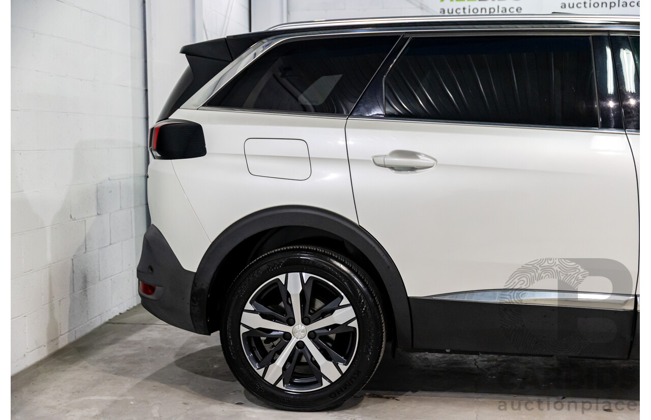 02/2018 Peugeot 5008 GT Line (FWD) P87 MY18.5 4d Wagon Pearl White Turbo 1.6L - 7 Seater