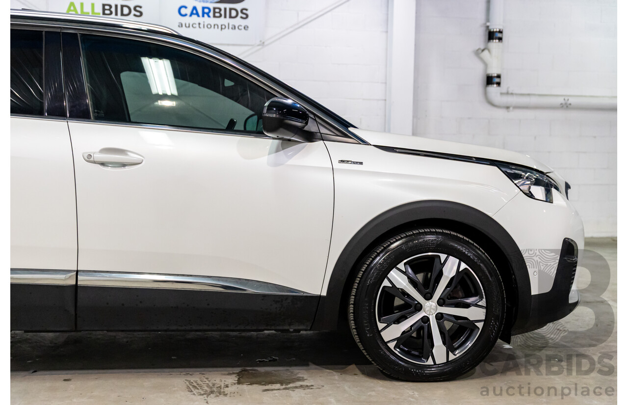 02/2018 Peugeot 5008 GT Line (FWD) P87 MY18.5 4d Wagon Pearl White Turbo 1.6L - 7 Seater