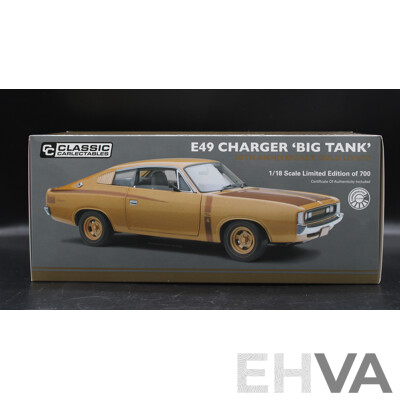 Classic Carlectables  1:18 Limited Edition Diecast Model E49 Charger 'Big Tank'-  50 Th Anniversary Gold Livery - Brand New