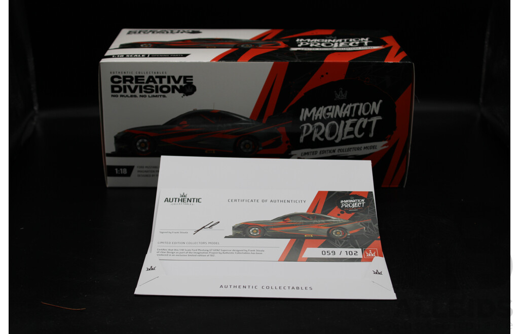 AUTHENTIC 1:18 Limited Edition Diecast Model Ford Mustang GT Gen2 Supercar  IMAGINATION PROJECT - Brand New